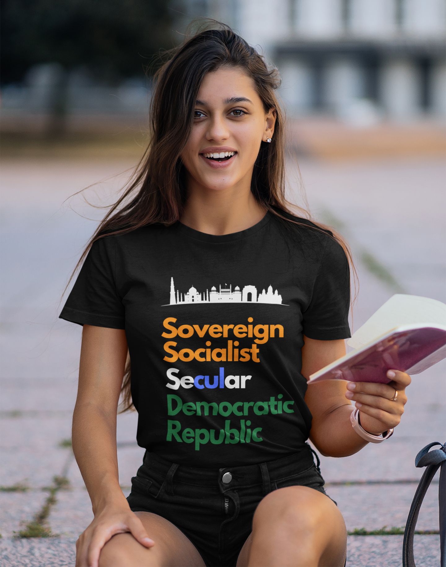 Preamble - SSSDR - Women's UPSC Aspirant Round Neck T-shirt - If you are a UPSC aspirant then this T-shirt is just for you! Aspirants are going nuts over this trendy T-shirt and the round neck ones top their list. We have t-shirts made for the sassiest of you, and the boldest of you. Be it urban wear or casual wear, you can get them all at Unboxed Apparel. What’s more? We offer free shipping and easy returns, too.