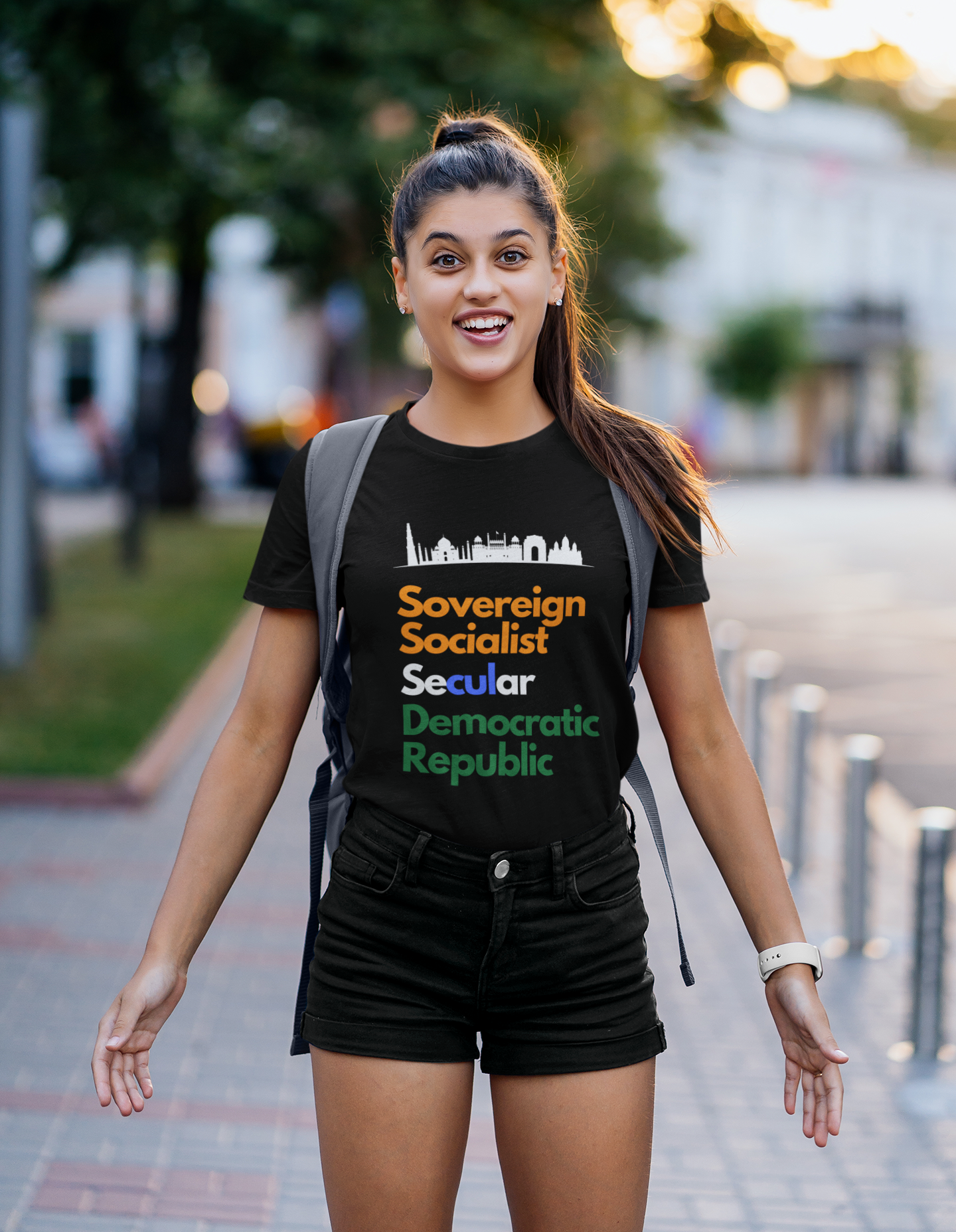 Preamble - SSSDR - Women's UPSC Aspirant Round Neck T-shirt - If you are a UPSC aspirant then this T-shirt is just for you! Aspirants are going nuts over this trendy T-shirt and the round neck ones top their list. We have t-shirts made for the sassiest of you, and the boldest of you. Be it urban wear or casual wear, you can get them all at Unboxed Apparel. What’s more? We offer free shipping and easy returns, too.