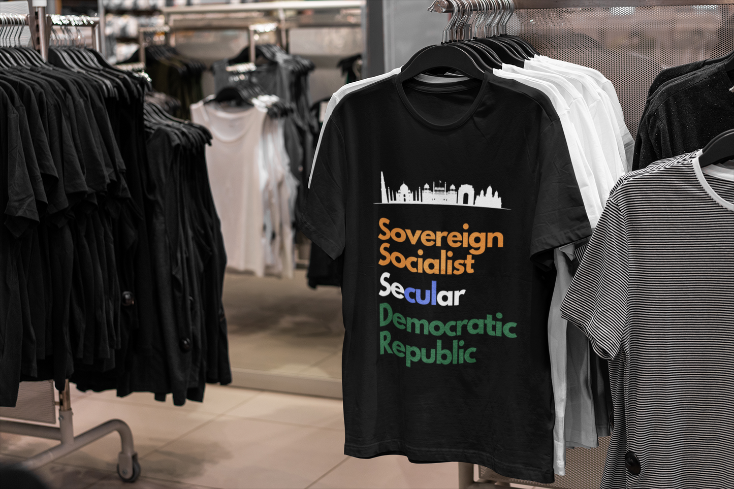 Preamble - SSSDR - Men's UPSC Aspirant Round Neck T-shirt - If you are a UPSC aspirant then this T-shirt is just for you! Aspirants are going nuts over this trendy T-shirt and the round neck ones top their list. We have t-shirts made for the sassiest of you, and the boldest of you. Be it urban wear or casual wear, you can get them all at Unboxed Apparel. What’s more? We offer free shipping and easy returns, too.
