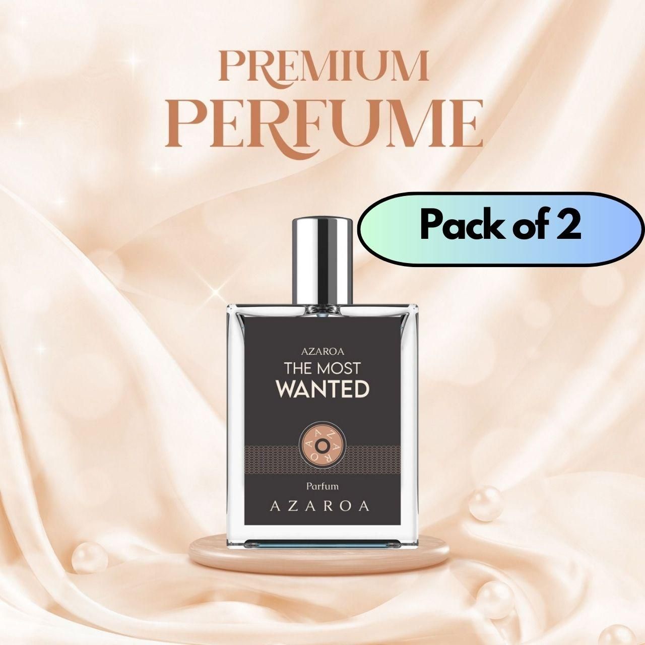 Azaroa The Most Wanted Parfum 50ML Pack of 2