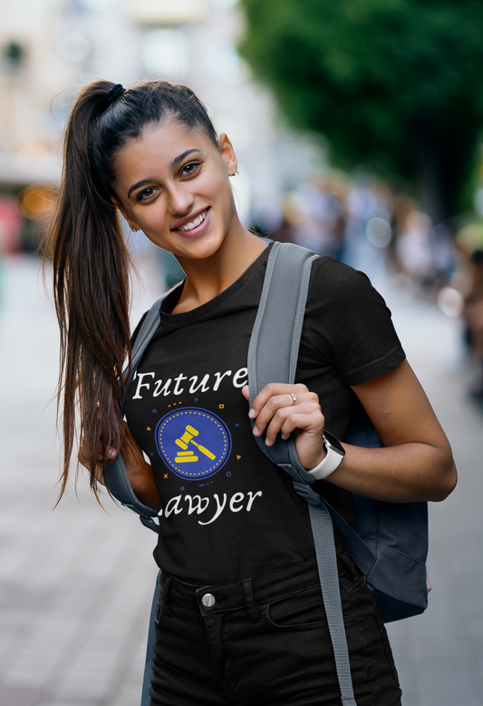 Future Lawyer - Women's Round Neck T-Shirt - If you are studying Law then this Future Lawyer T-shirt is just curated for you. Women Lawyers love t-shirts like these. With a soft fabric and trustworthy stitching, let these women’s t-shirt breathe in the freshness and freedom with our unique designs.