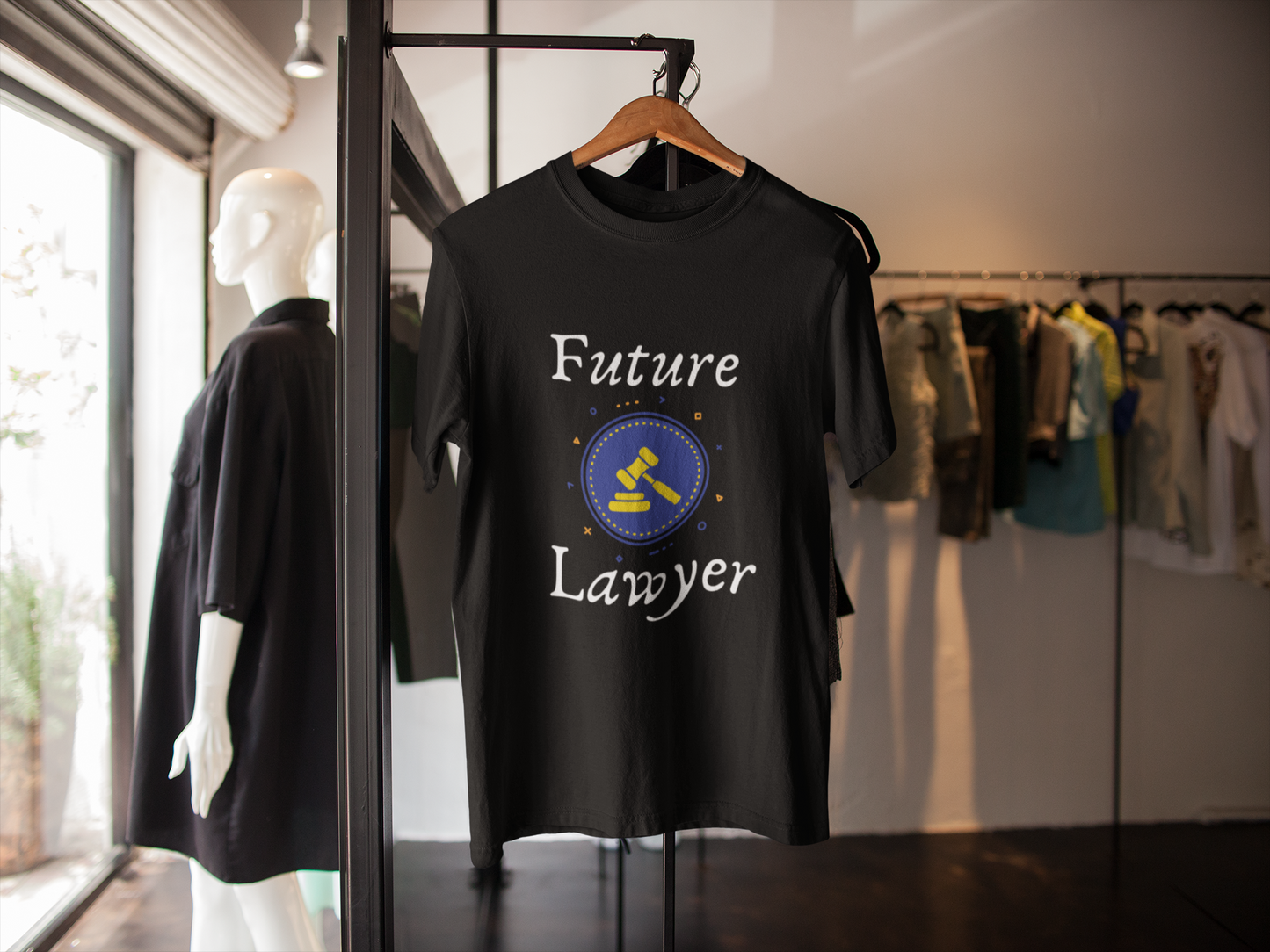 Future Lawyer - Men's Round Neck T-Shirt - If you are an aspiring Lawyer then this T-shirt is just for you. We’ve seen aspiring lawyers going crazy over trendy t-shirts like these. And, the round neck ones top their list. The mod designs, comfy fabric, and unmatchable love for urbane clothing are just some reasons you must check them out.