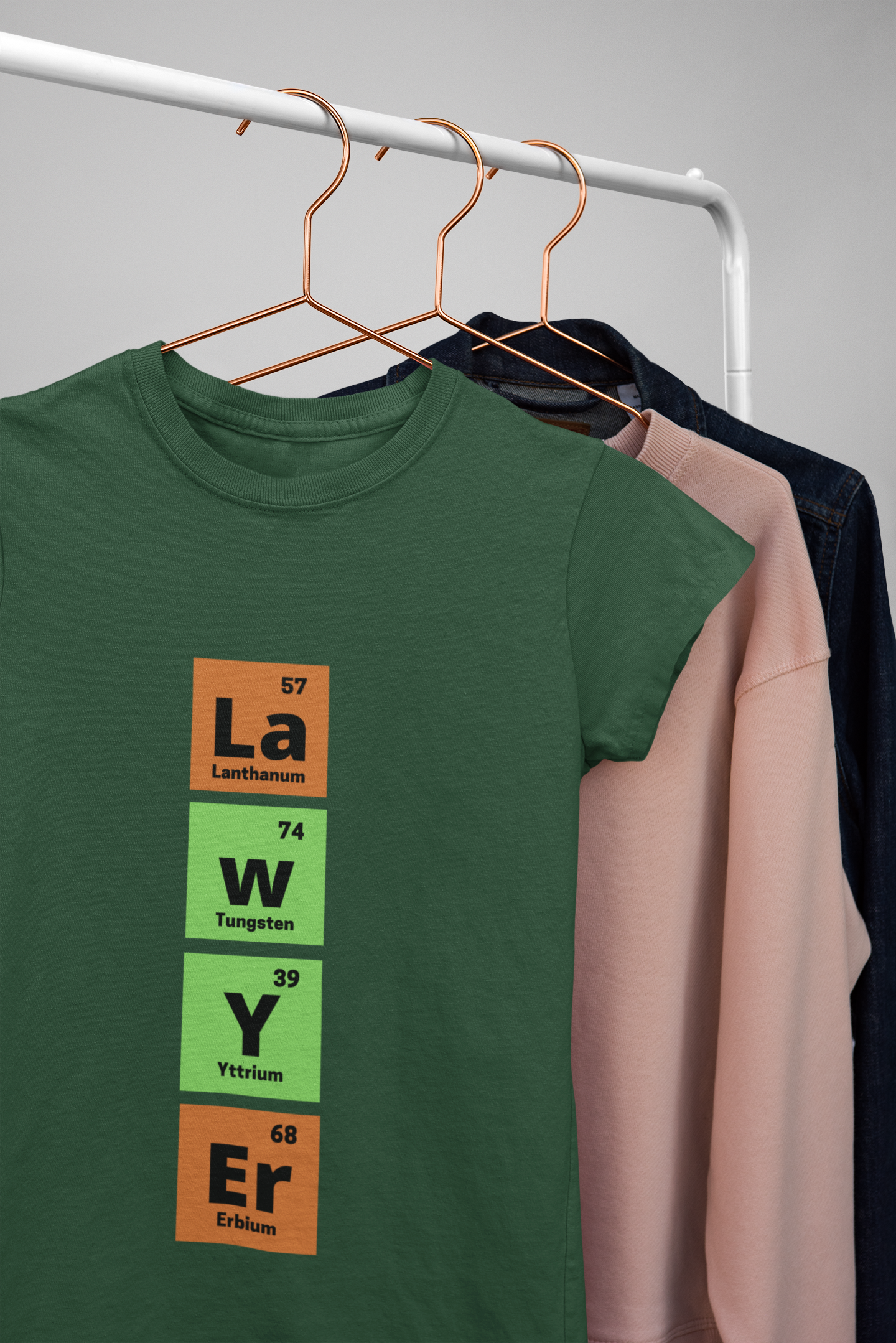 Periodic Table - Women's Round Neck Lawyer T-Shirt - Women Lawyers are going crazy over this trendy T-shirt. With a soft fabric and trustworthy stitching, let these women’s t-shirt breathe in the freshness and freedom with our unique designs.