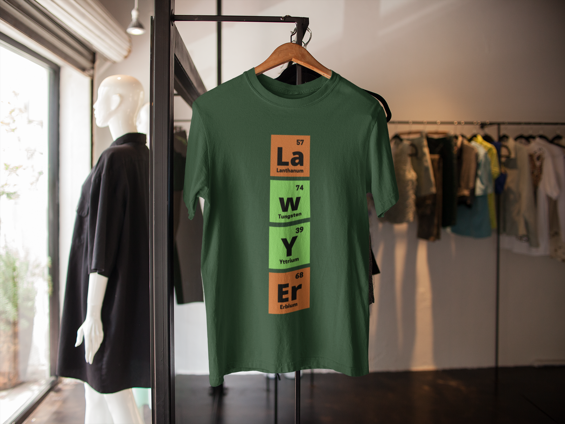 Periodic Table - Men's Round Neck Lawyer T-Shirt - We’ve seen Lawyers going crazy over this trendy t-shirt. And, the round neck ones top their list. The mod designs, comfy fabric, and unmatchable love for urbane clothing are just some reasons you must check them out.