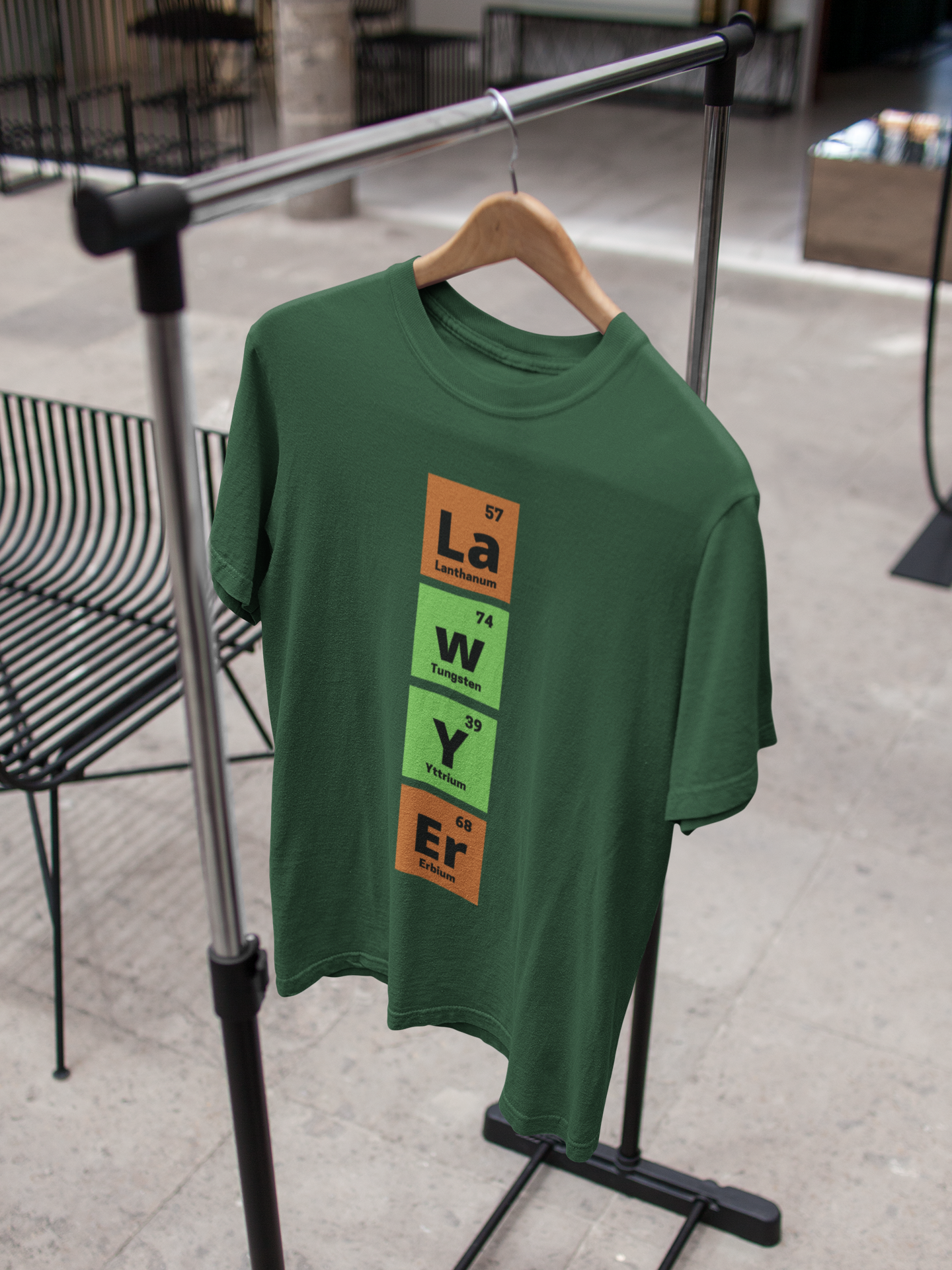 Periodic Table - Men's Round Neck Lawyer T-Shirt - We’ve seen Lawyers going crazy over this trendy t-shirt. And, the round neck ones top their list. The mod designs, comfy fabric, and unmatchable love for urbane clothing are just some reasons you must check them out.