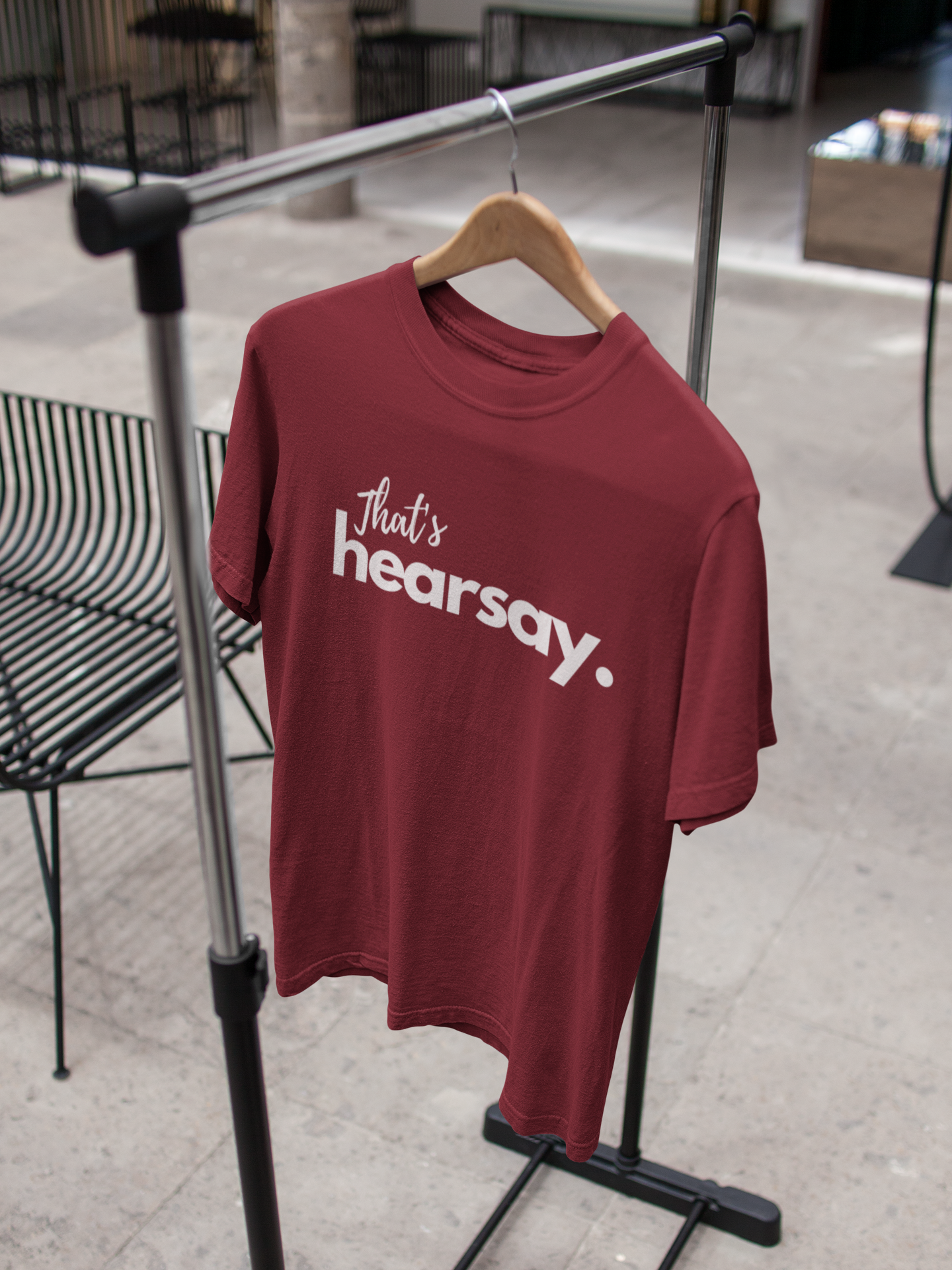 That's Hearsay - Men's Round Neck Lawyer T-shirt - We’ve seen Lawyers going crazy over this trendy t-shirt. And, the round neck ones top their list. The mod designs, comfy fabric, and unmatchable love for urbane clothing are just some reasons you must check them out.